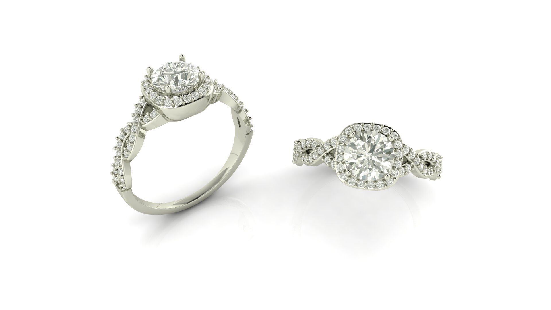 Ring 1055 double type 3D print model_10