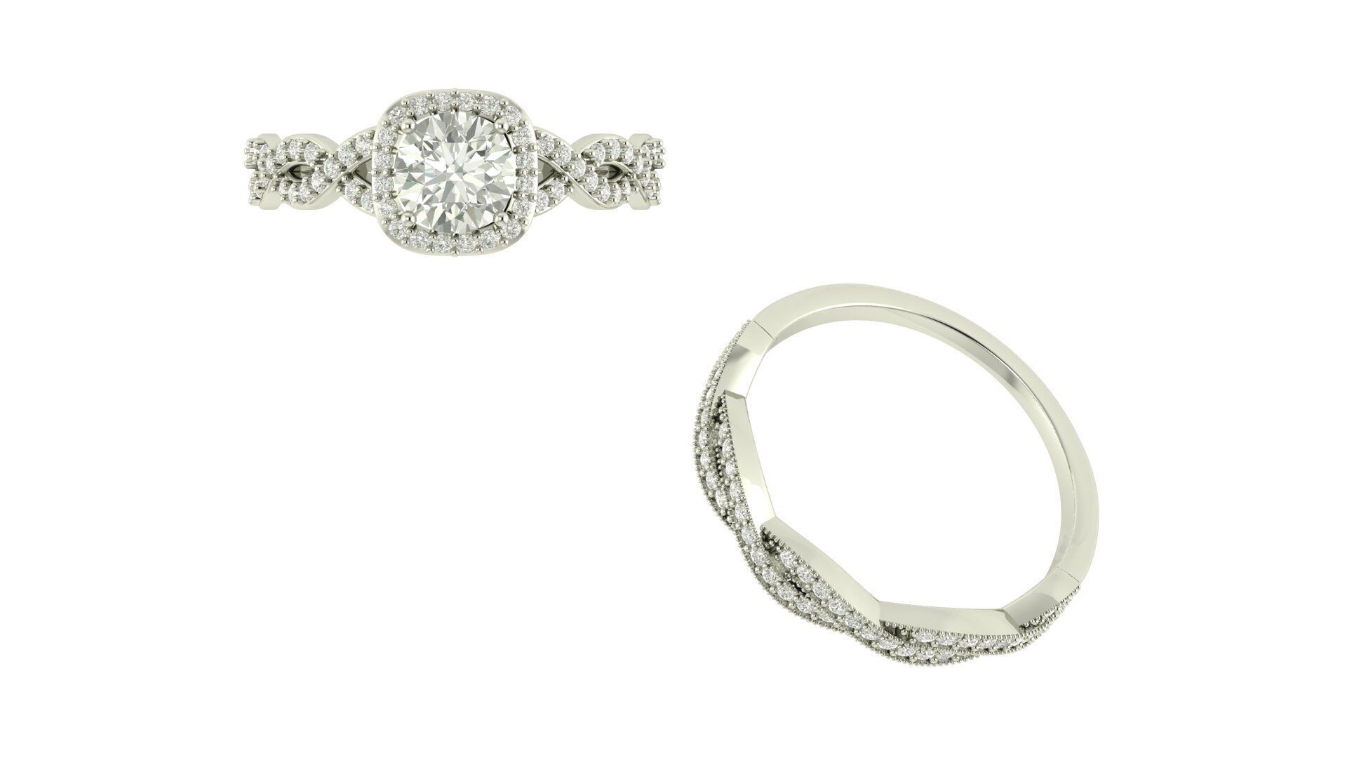 Ring 1055 double type 3D print model_6