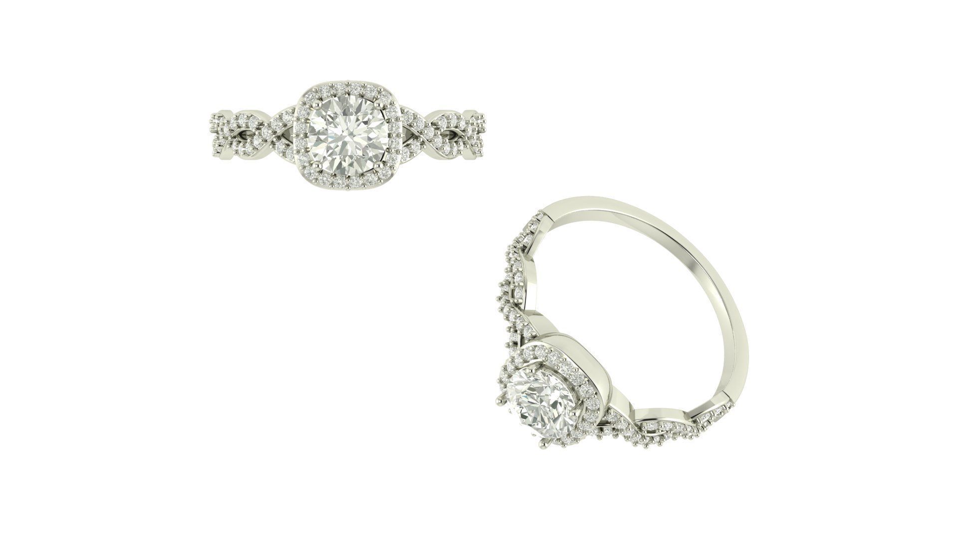 Ring 1055 double type 3D print model_12