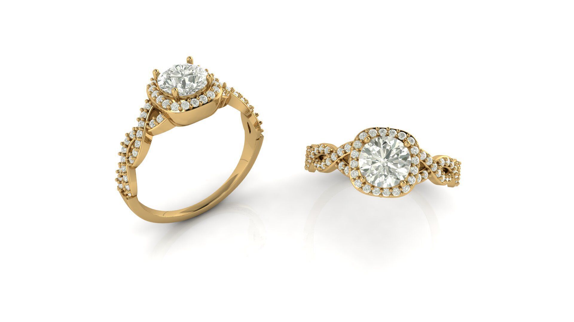 Ring 1055 double type 3D print model_9