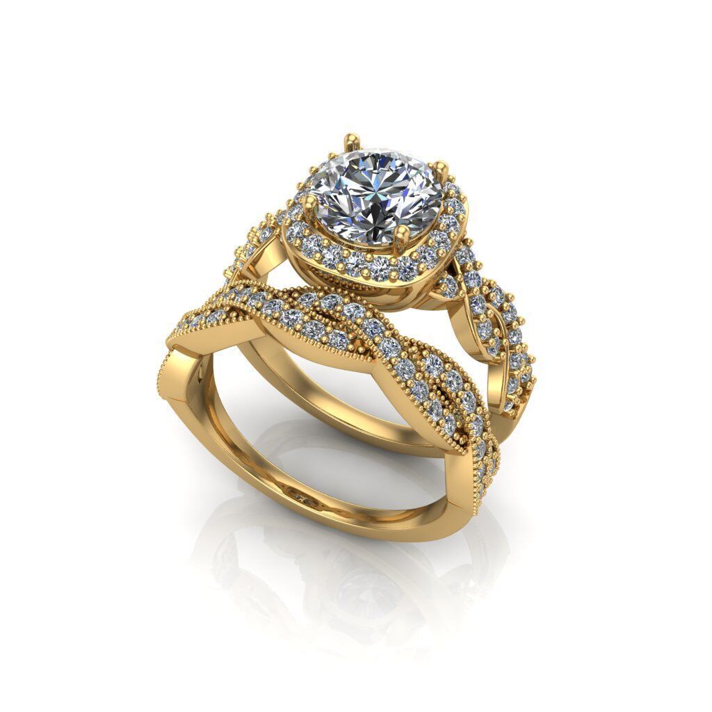 Ring 1055 double type 3D print model_23