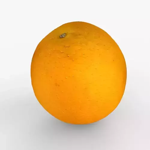Photorealistic 3D scan of orange 