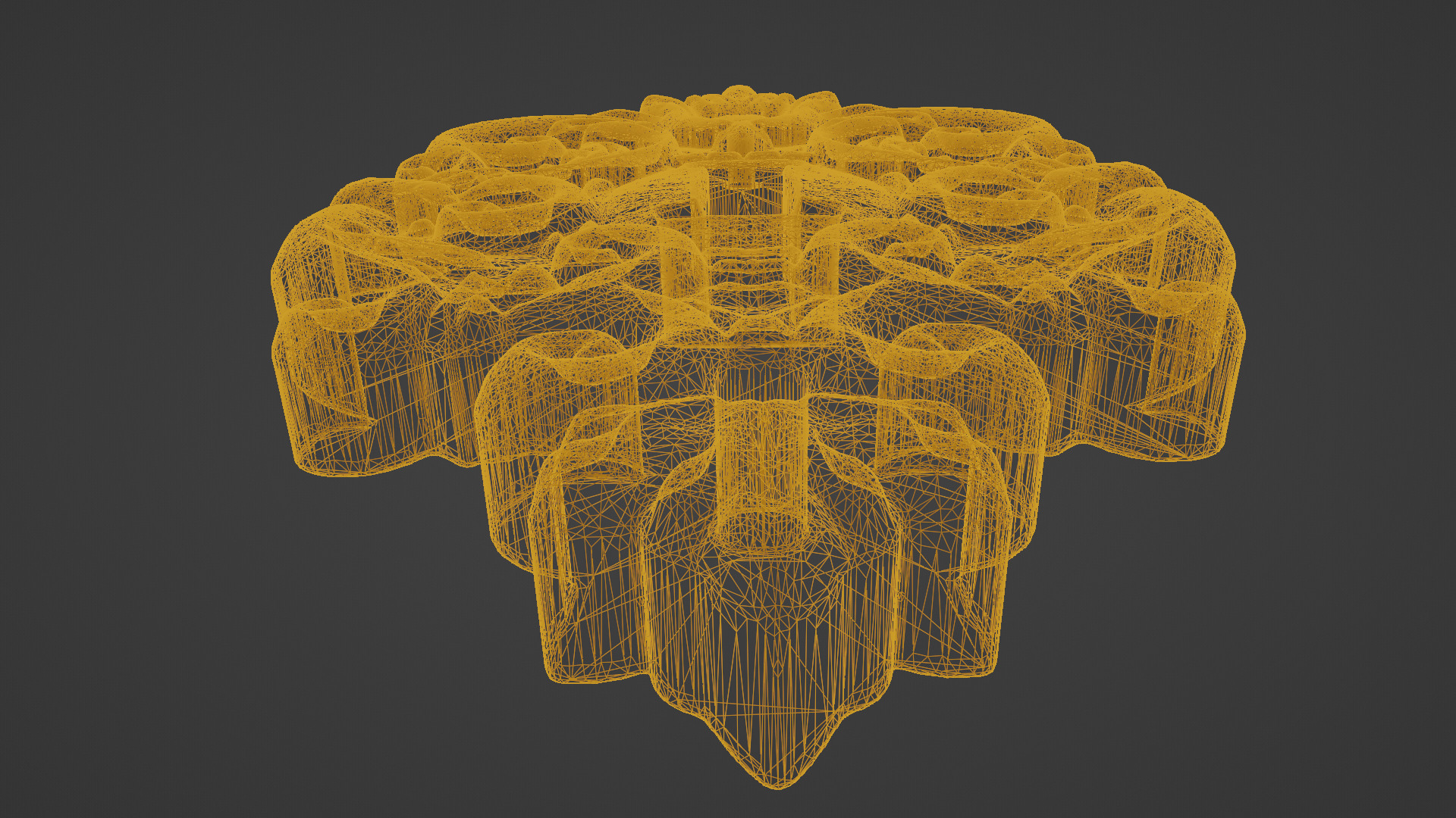 Baroque Keyhole Escutcheon Ornate Scrollwork Door Lock Plate 3D print model_6