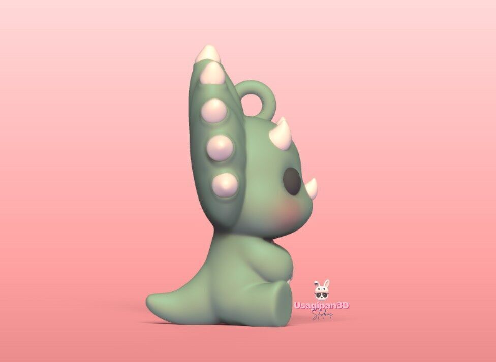 Baby Triceratops 3D print model_6