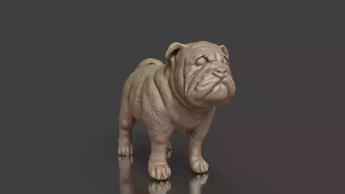 Pet Friends Series Pug Dog STL 3D print model