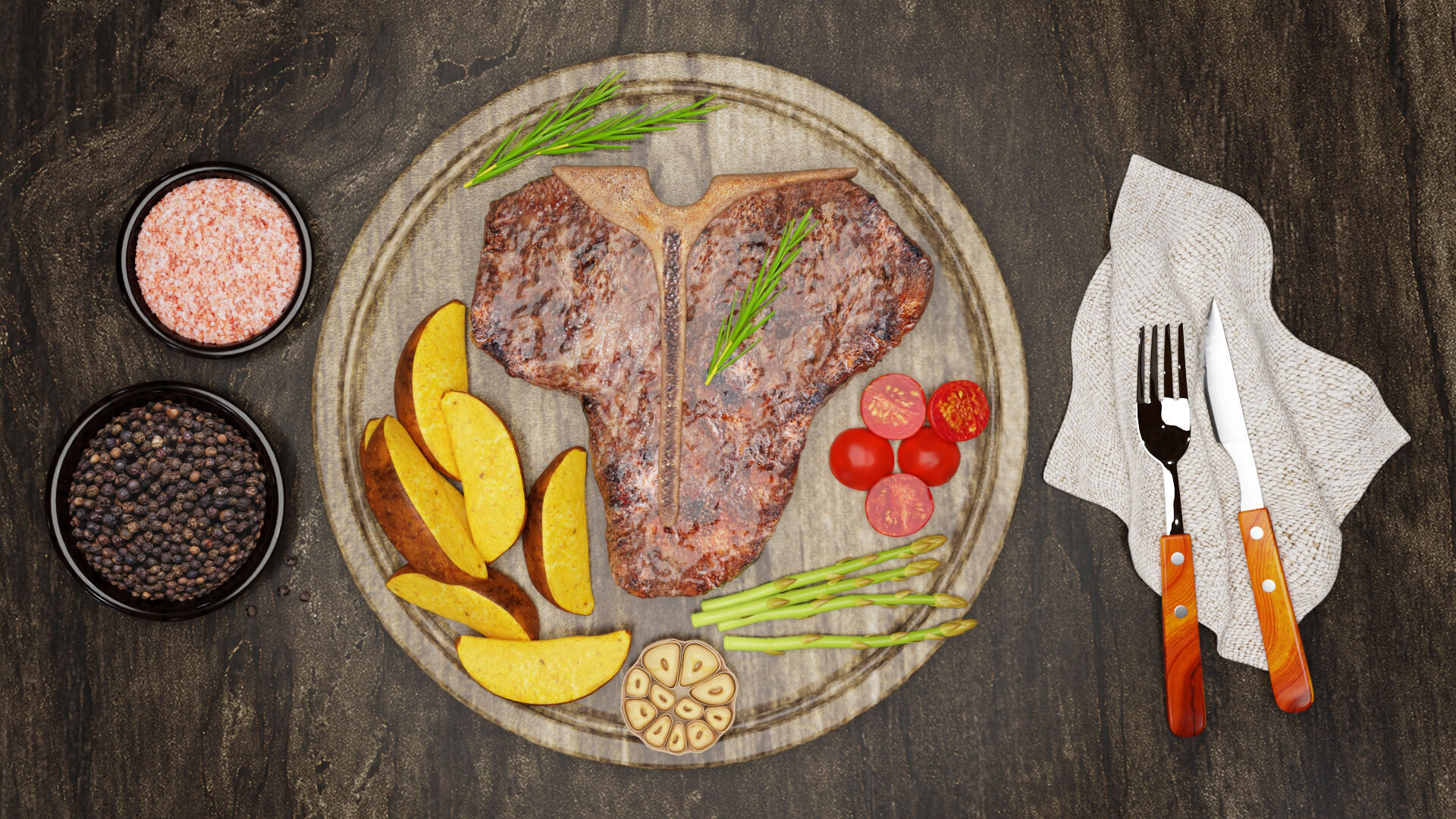 T-Bone Steak 001 3D model_7