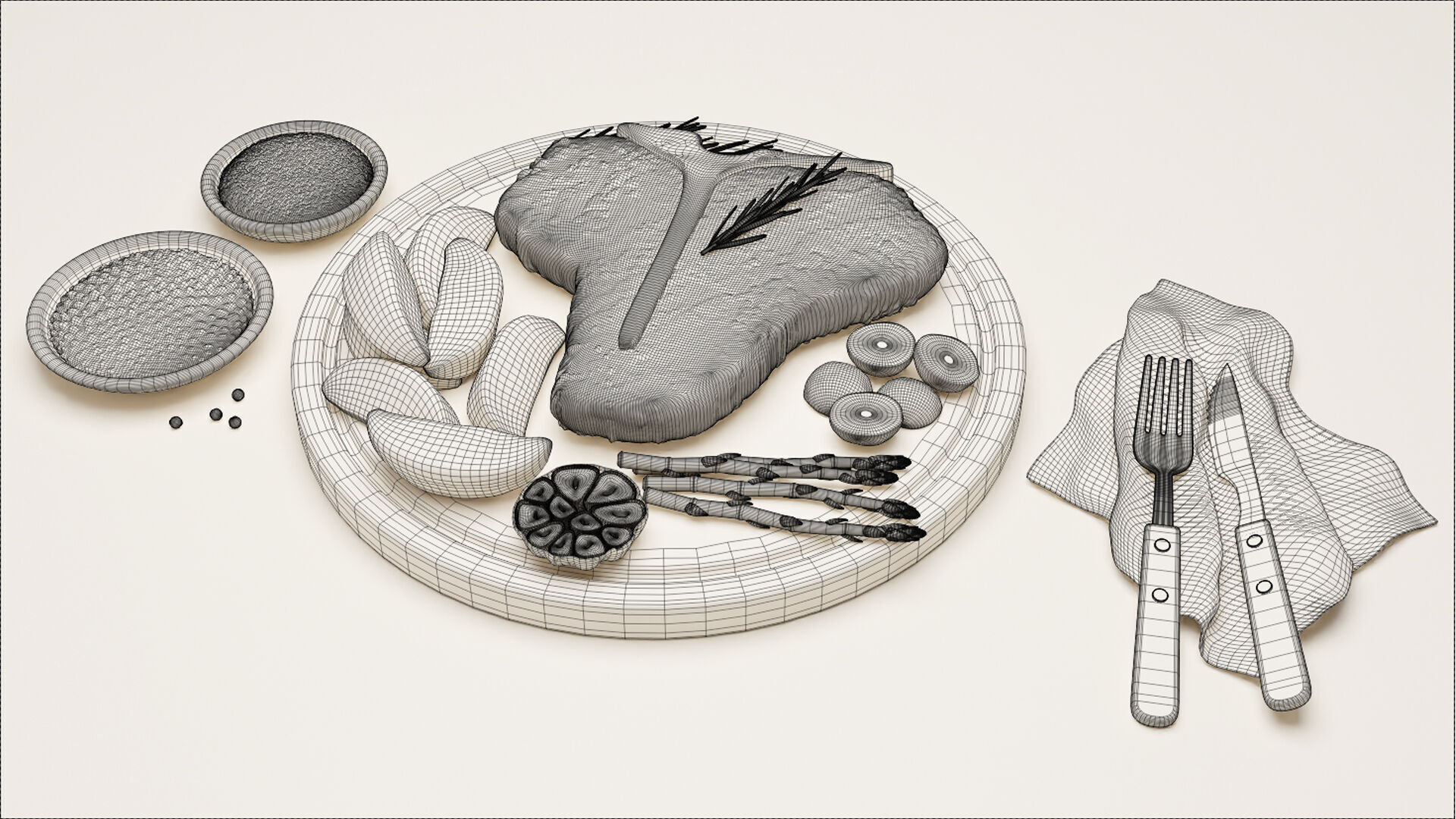 T-Bone Steak 001 3D model_9