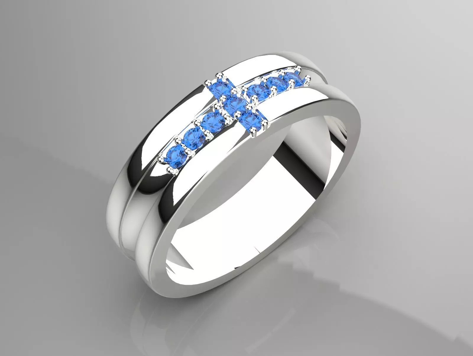 diamond gold man ring mr0178 3D print model