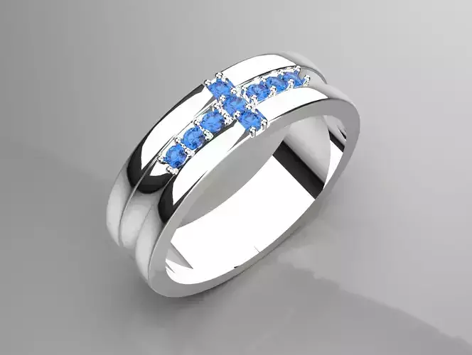 diamond gold man ring mr0178