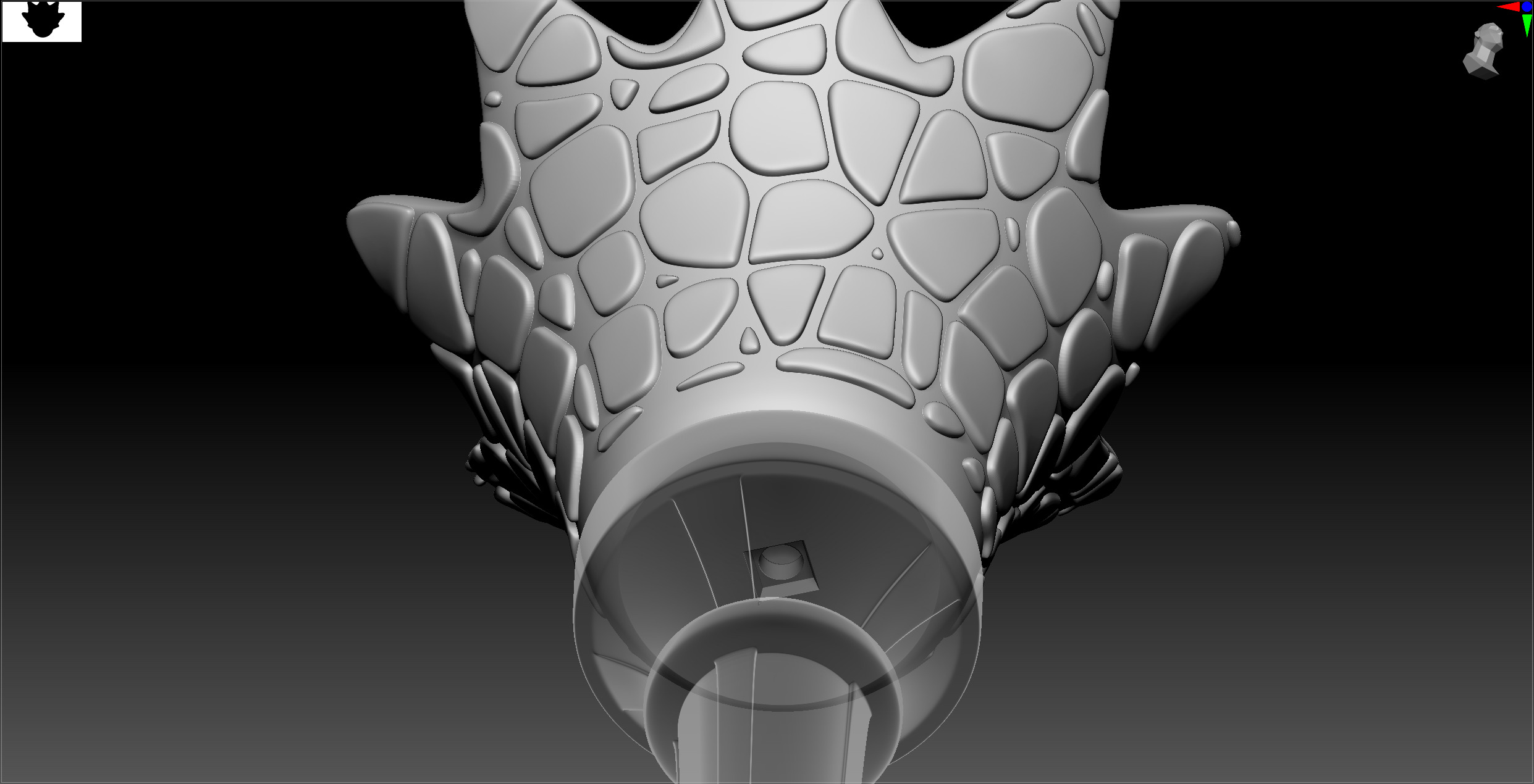 Haunted Mansion Wall Torch 3D print model_8