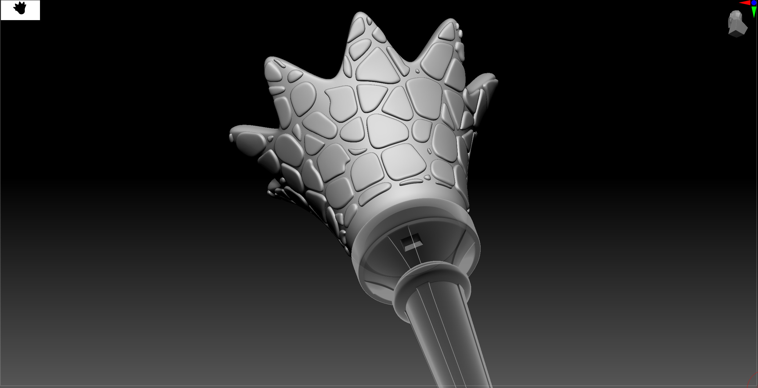 Haunted Mansion Wall Torch 3D print model_6