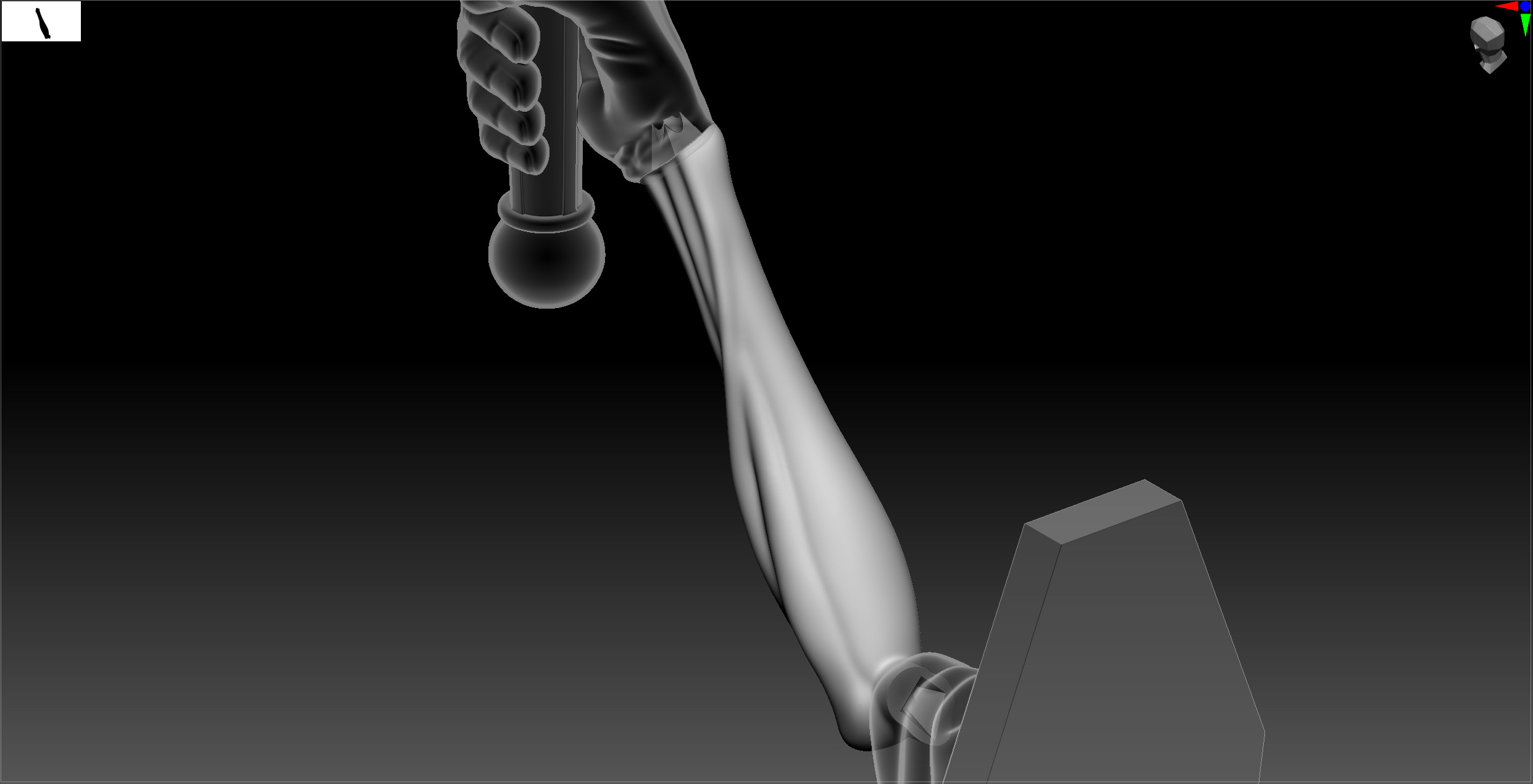 Haunted Mansion Wall Torch 3D print model_10