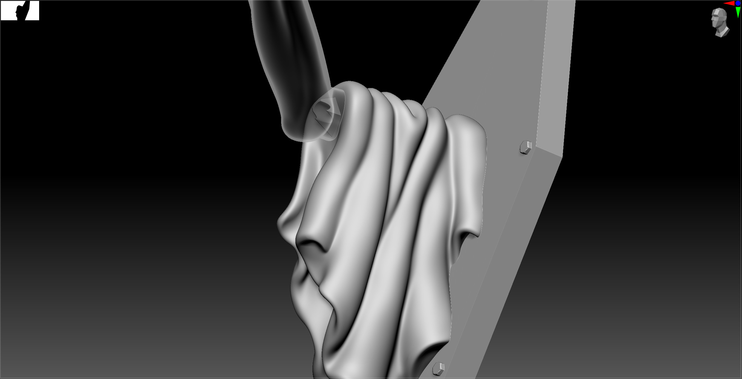 Haunted Mansion Wall Torch 3D print model_11