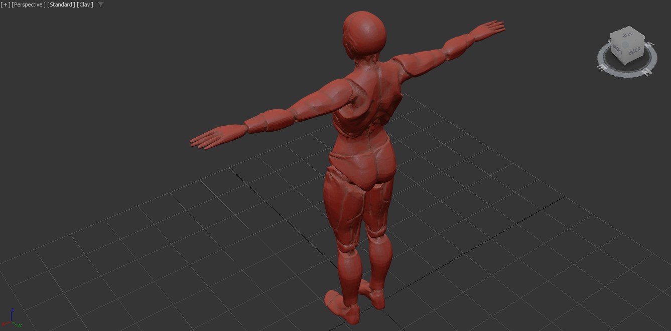 Female Robot 3D Model Free Download Free low-poly 3D model_9