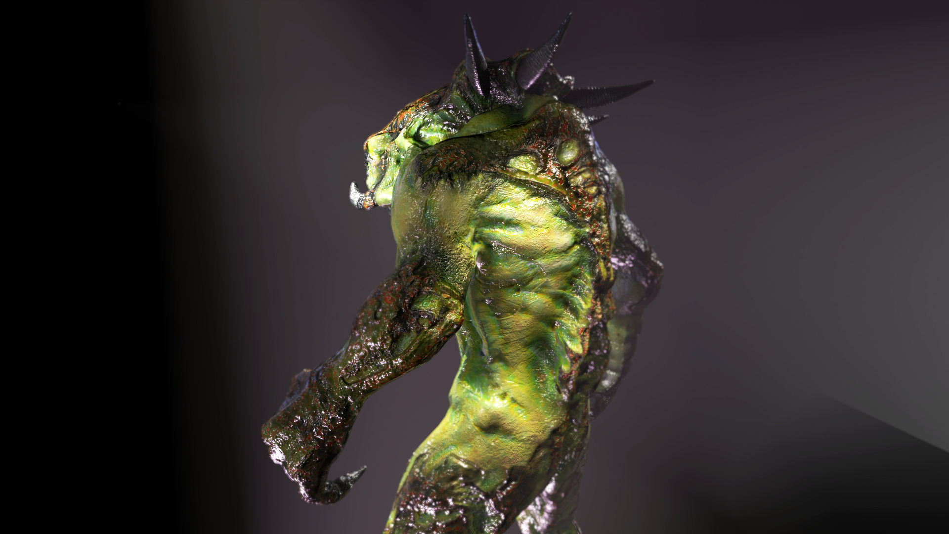 Sci-Fi Monster Hunter Low-poly 3D model_6