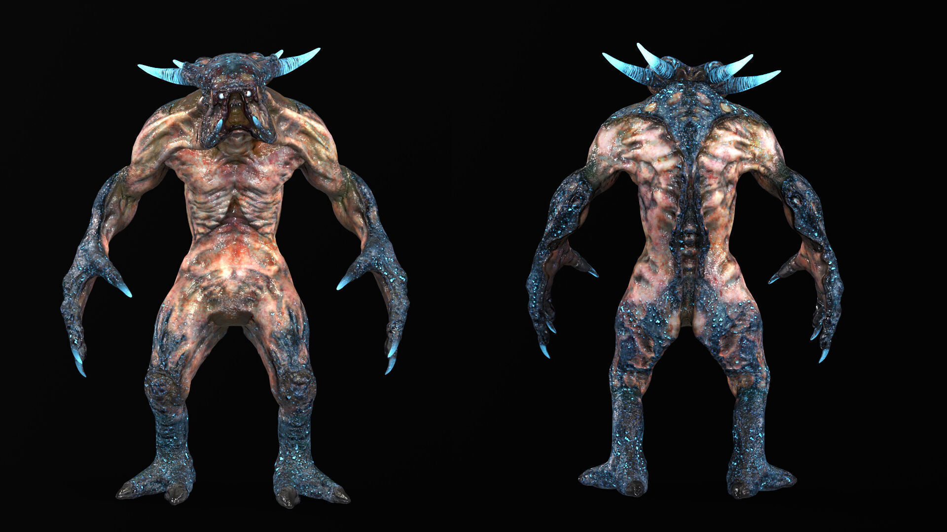 Sci-Fi Monster Hunter Low-poly 3D model_13