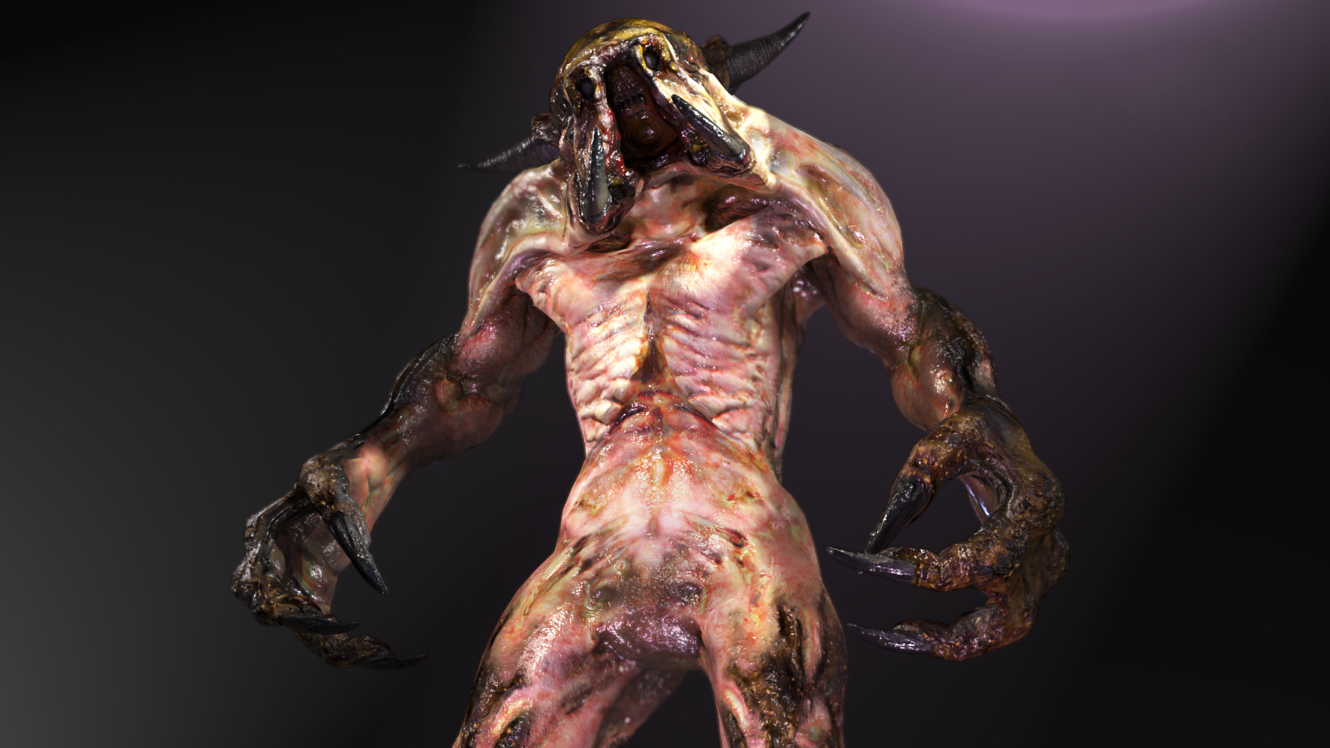 Sci-Fi Monster Hunter Low-poly 3D model_7