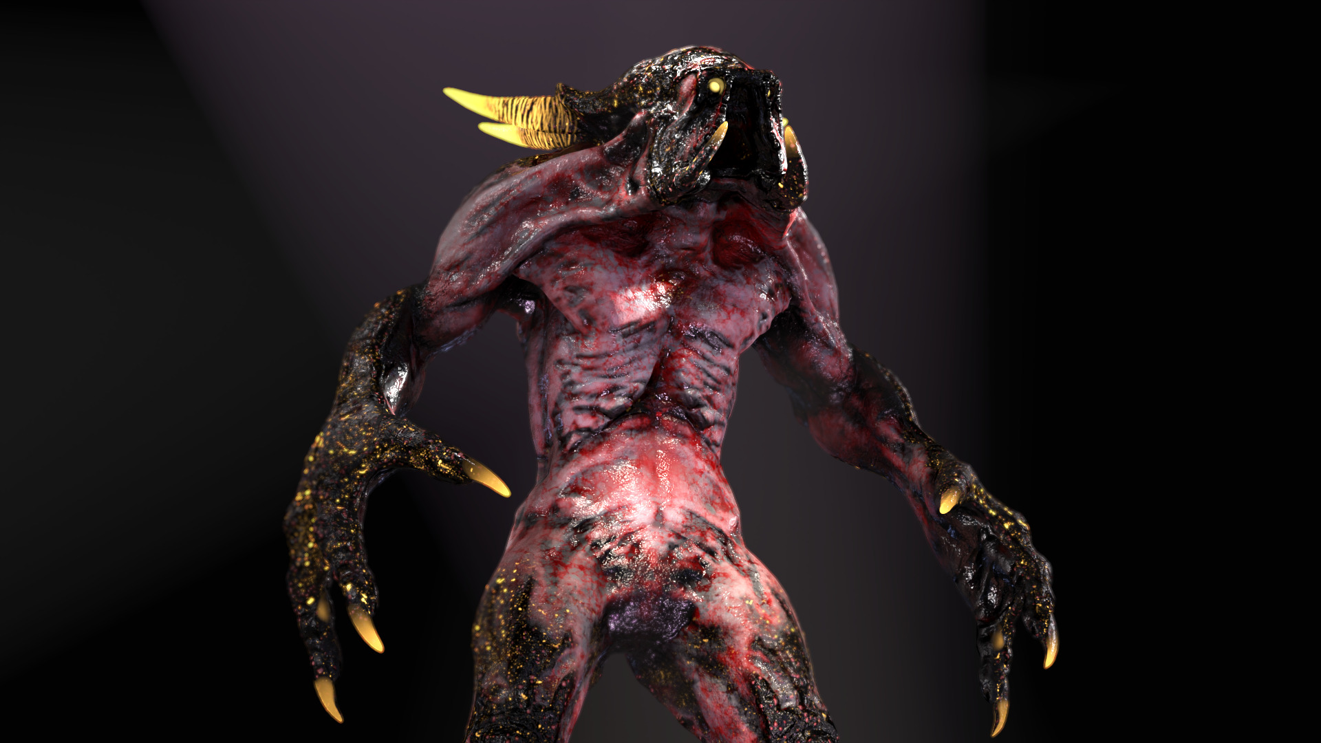 Sci-Fi Monster Hunter Low-poly 3D model_8