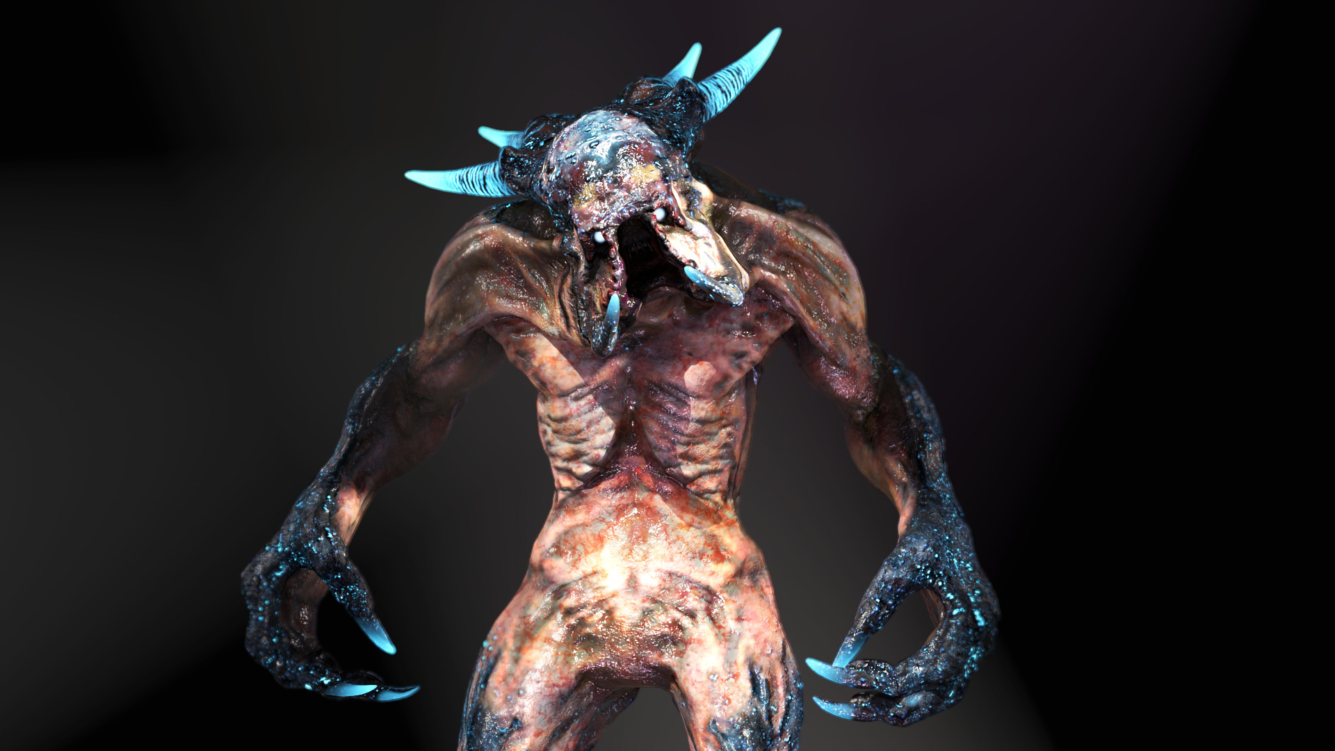 Sci-Fi Monster Hunter Low-poly 3D model_4