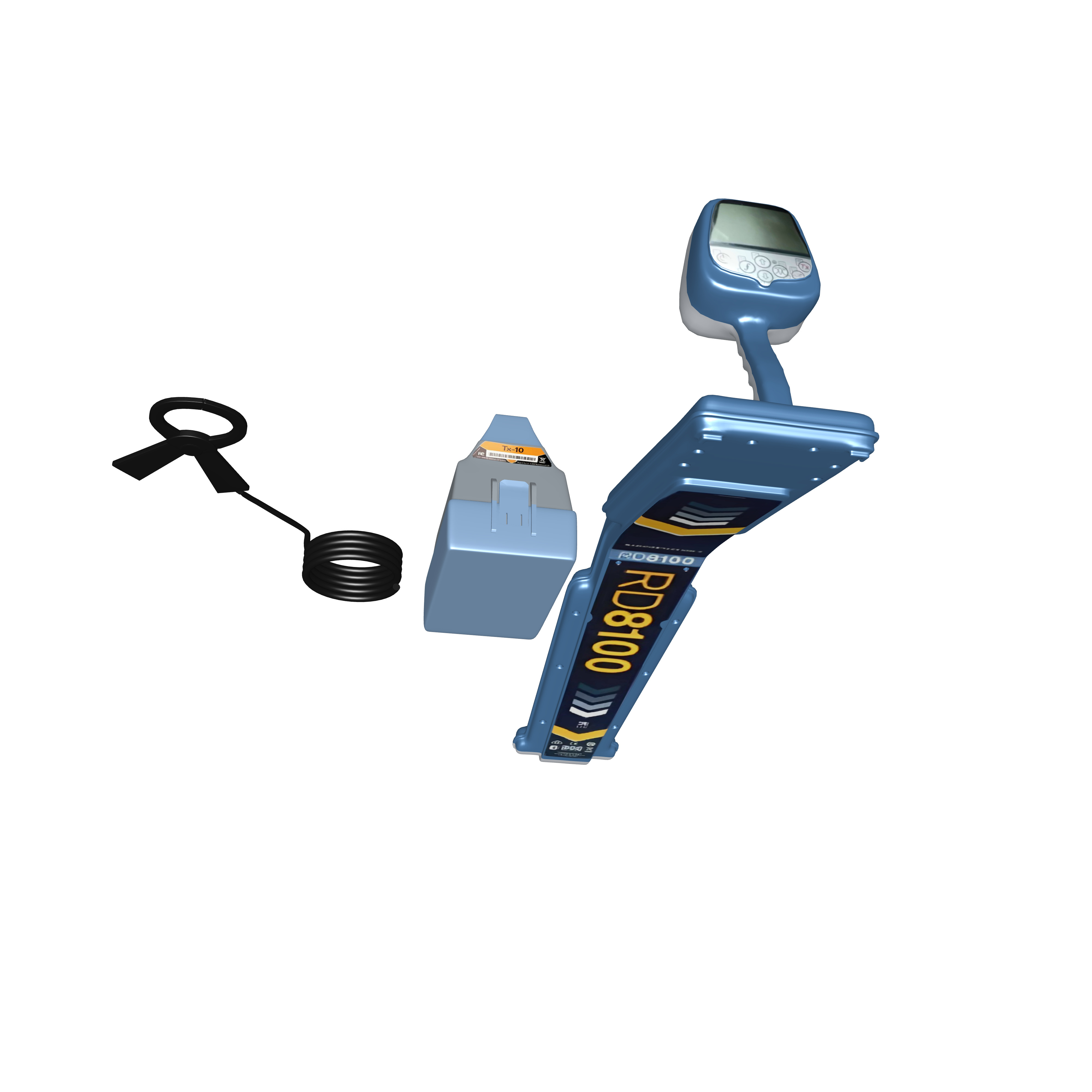 RouteTracer Receiver Rd8100 Low-poly 3D model_7