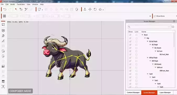 Bull cow 2D MODEL