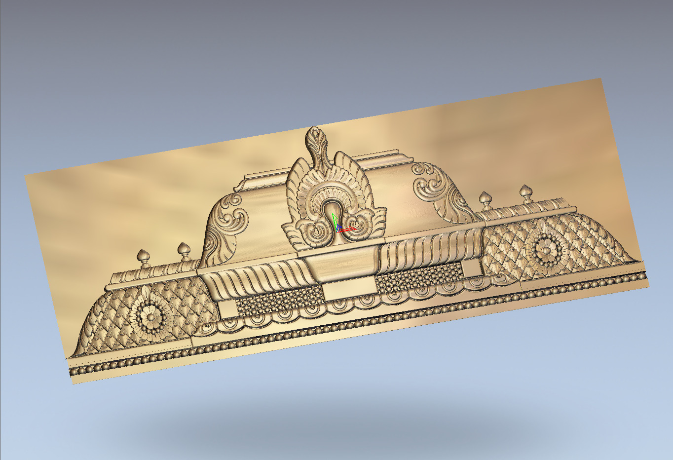 3D Model of Ornamental Architectural Relief 3D print model_1