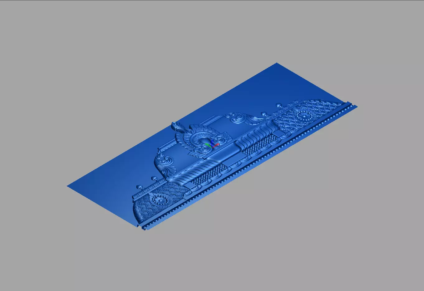 3D Model of Ornamental Architectural Relief 3D print model_0