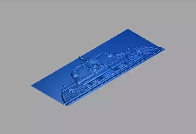 3D Model of Ornamental Architectural Relief 3D print model