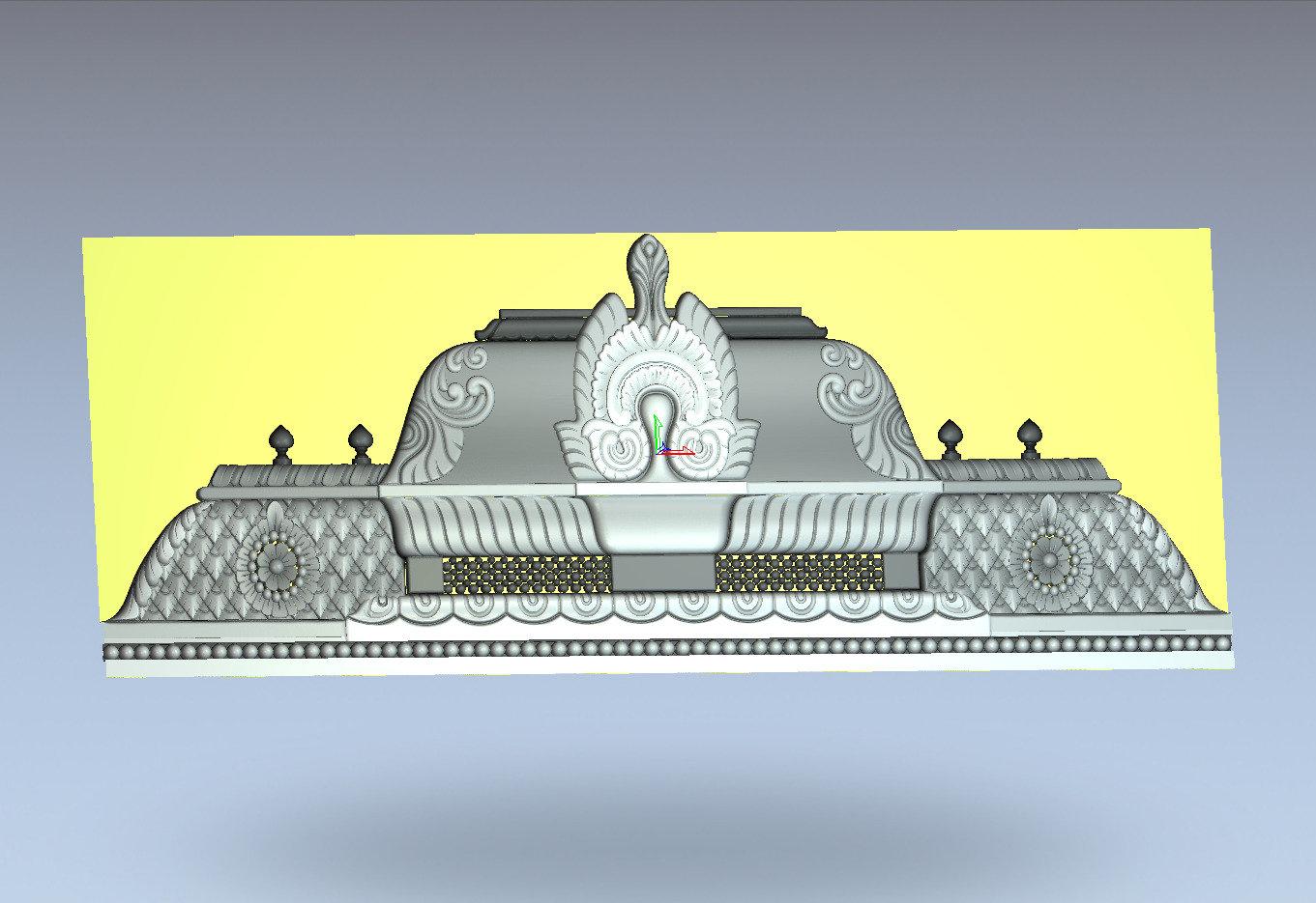 3D Model of Ornamental Architectural Relief 3D print model_5