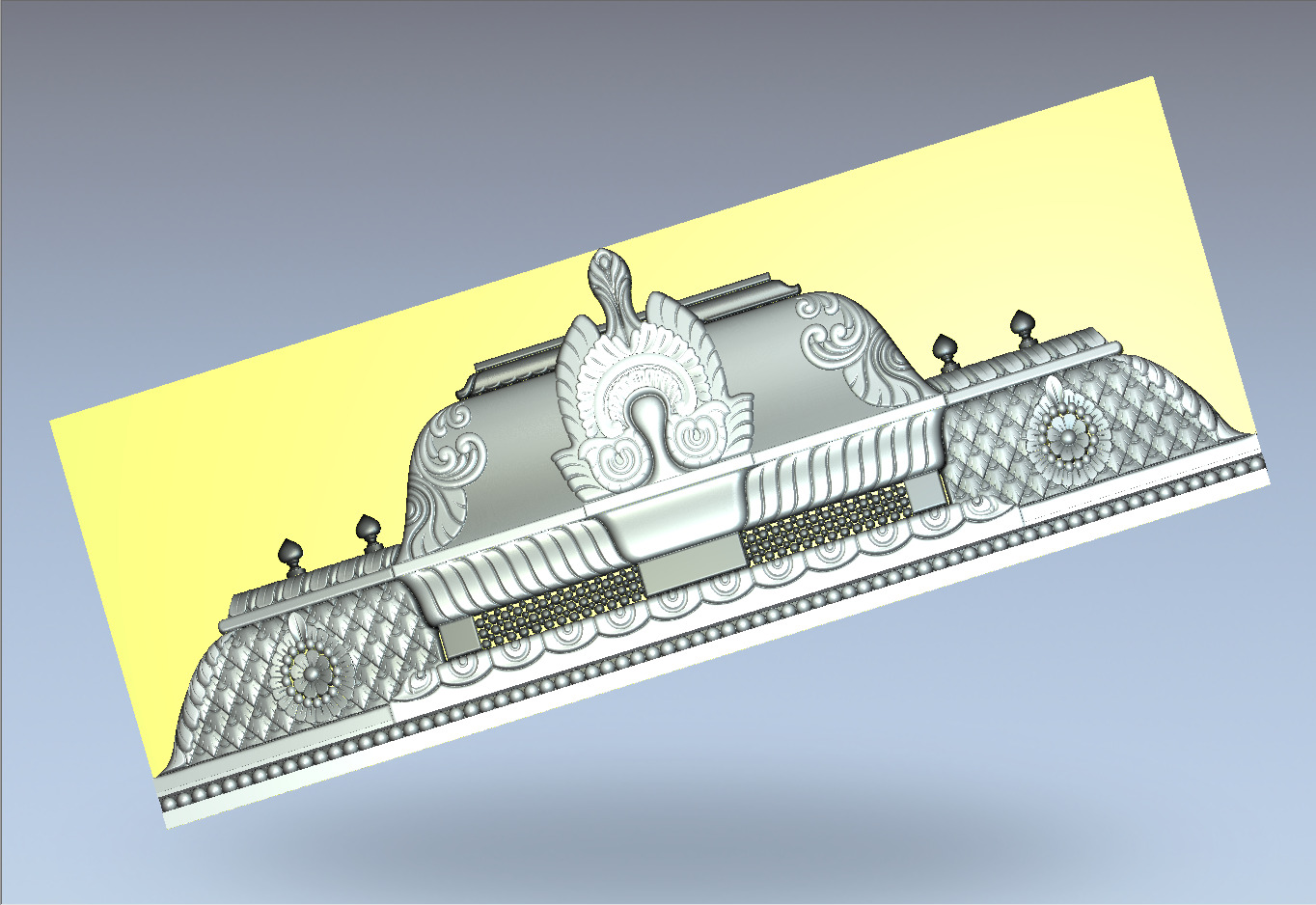 3D Model of Ornamental Architectural Relief 3D print model_2