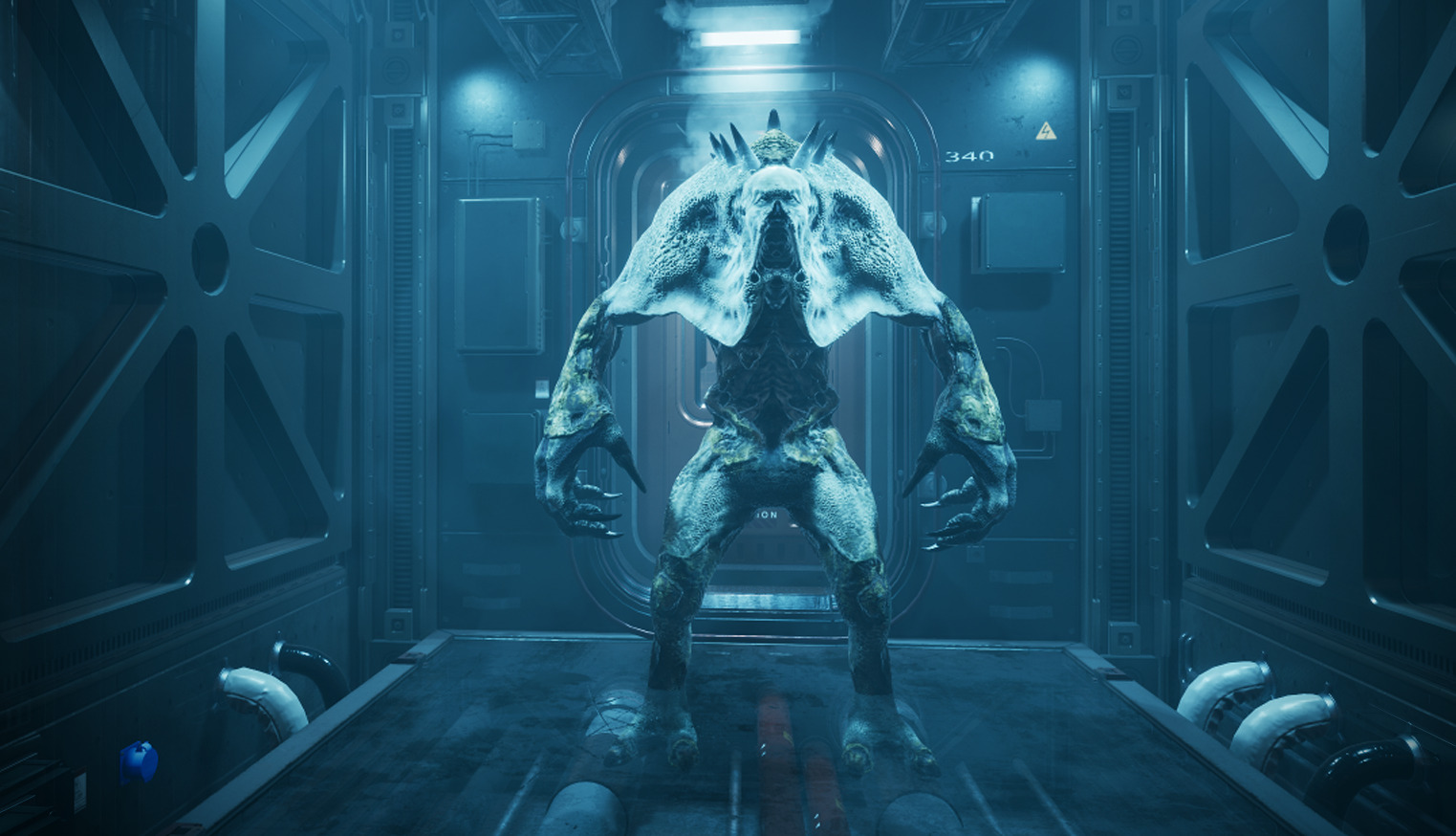 Sci-Fi Monster Scull Low-poly 3D model_9