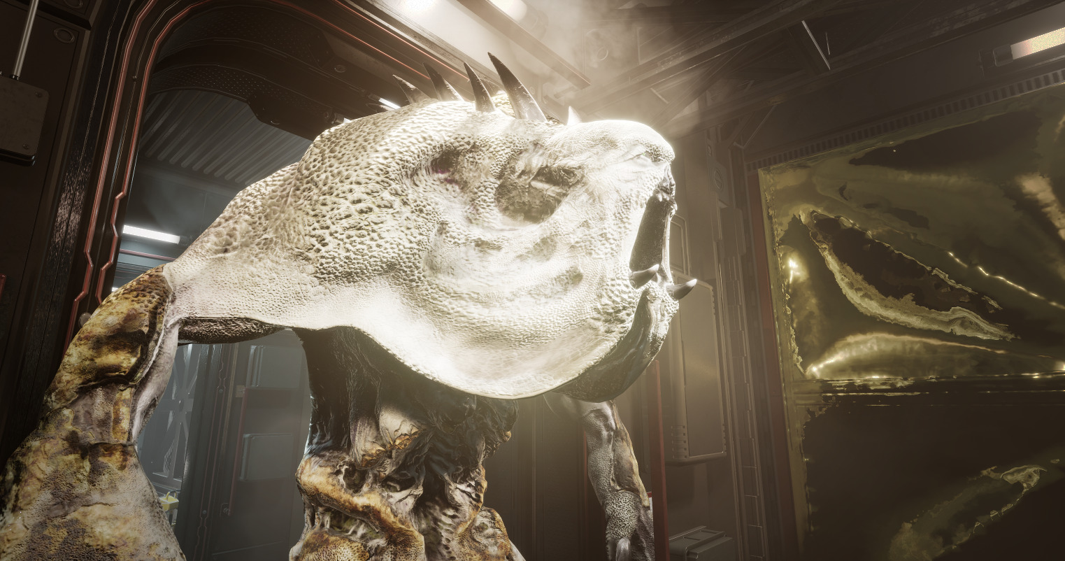 Sci-Fi Monster Scull Low-poly 3D model_12