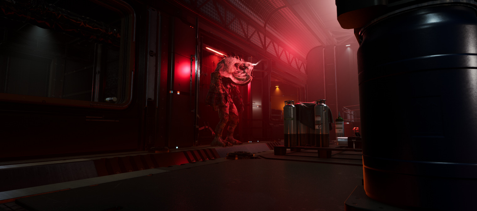 Sci-Fi Monster Scull Low-poly 3D model_10