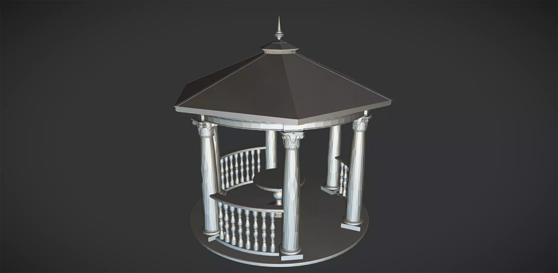 pavilion 3D print model_0