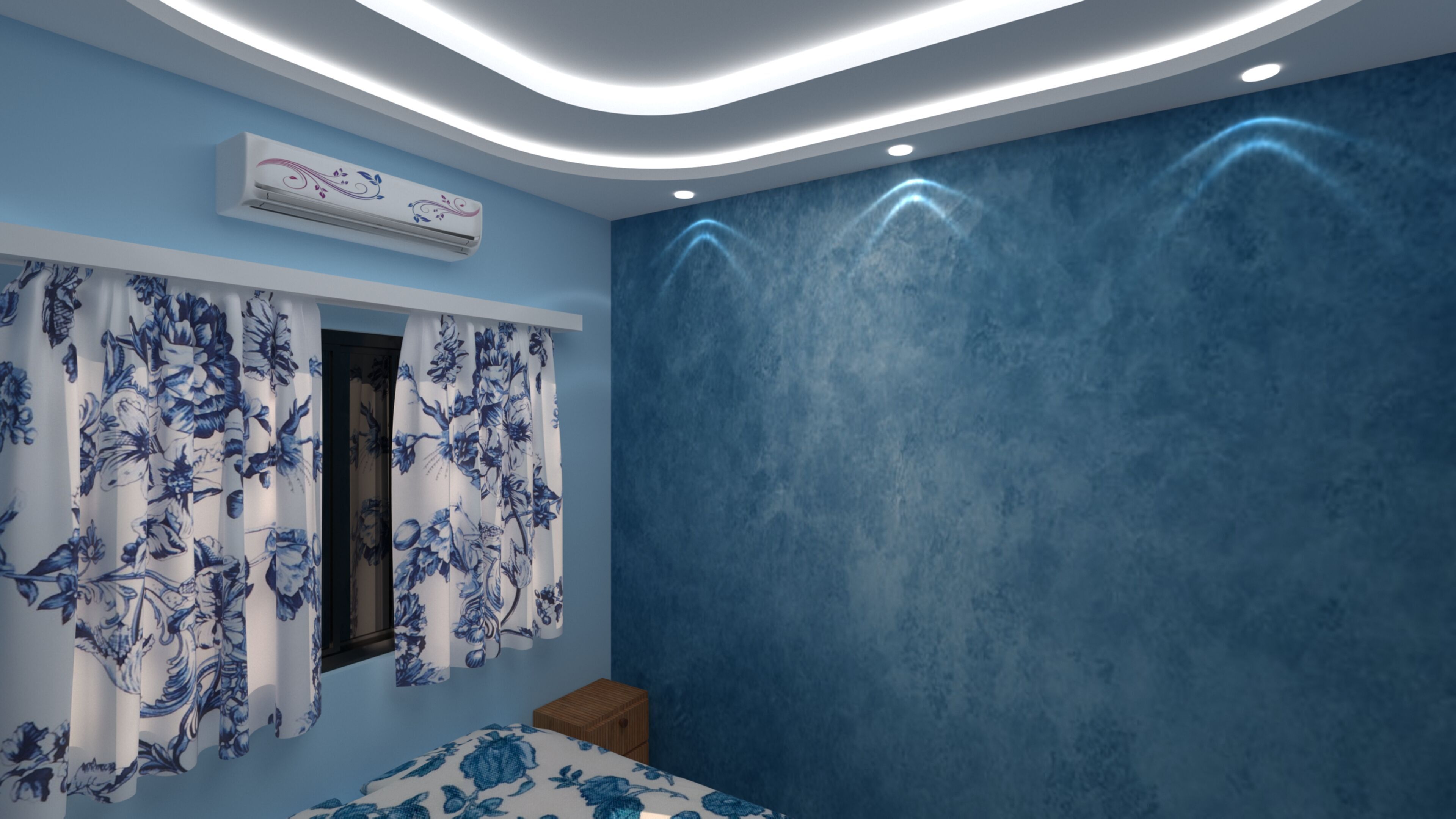 Bedroom 10 x12 Feet BR2 3D model_3