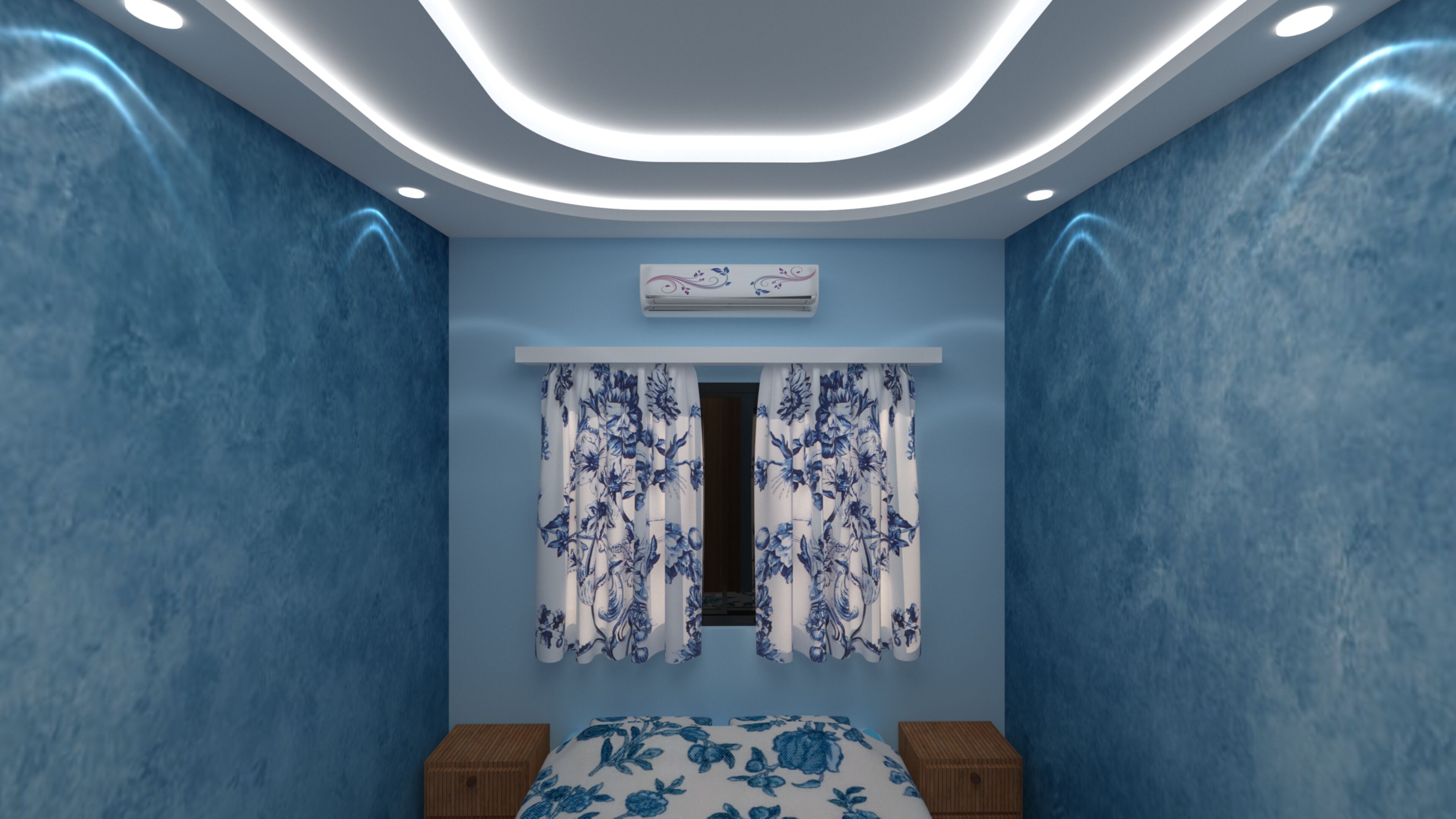 Bedroom 10 x12 Feet BR2 3D model_4