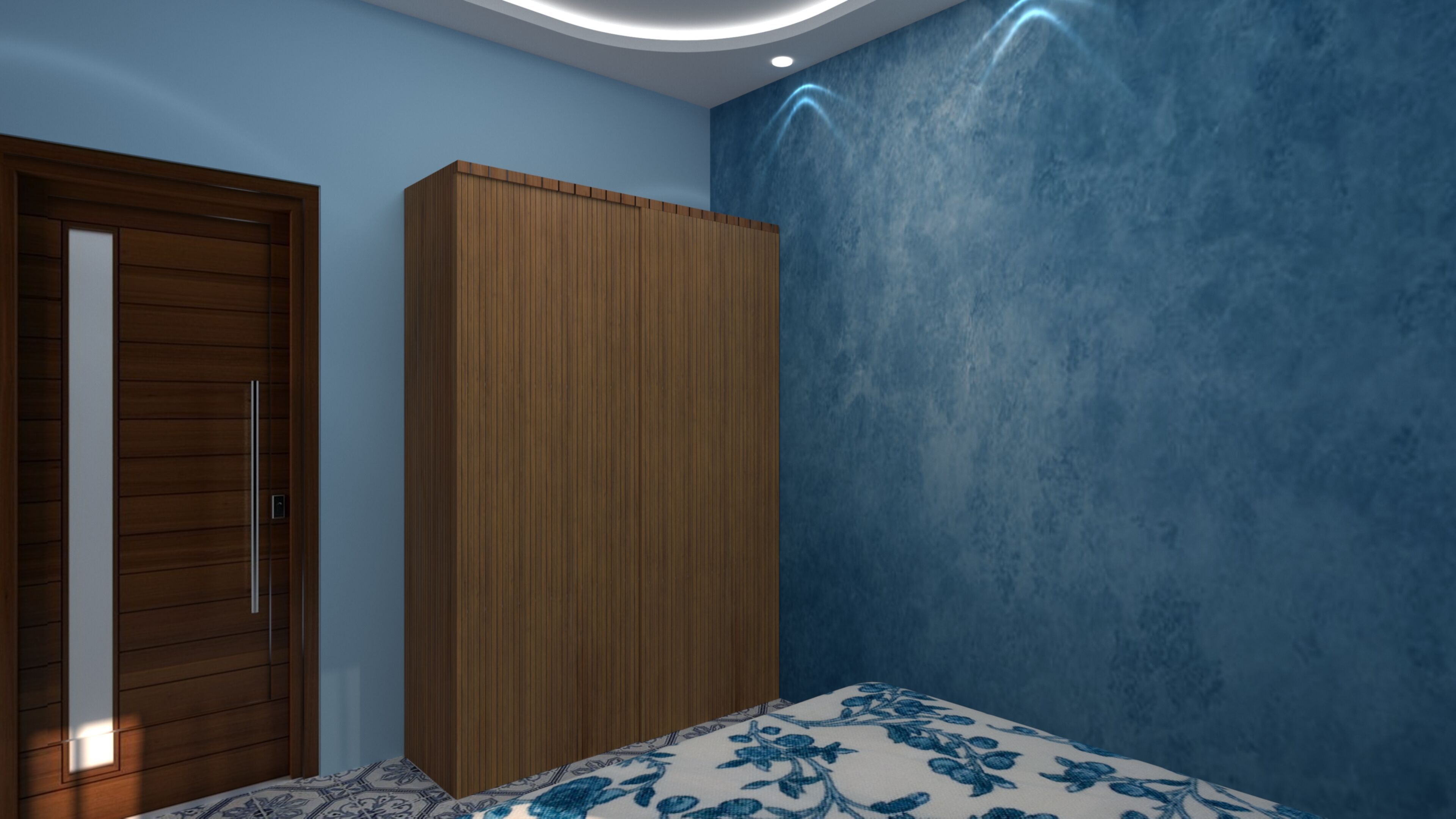 Bedroom 10 x12 Feet BR2 3D model_1