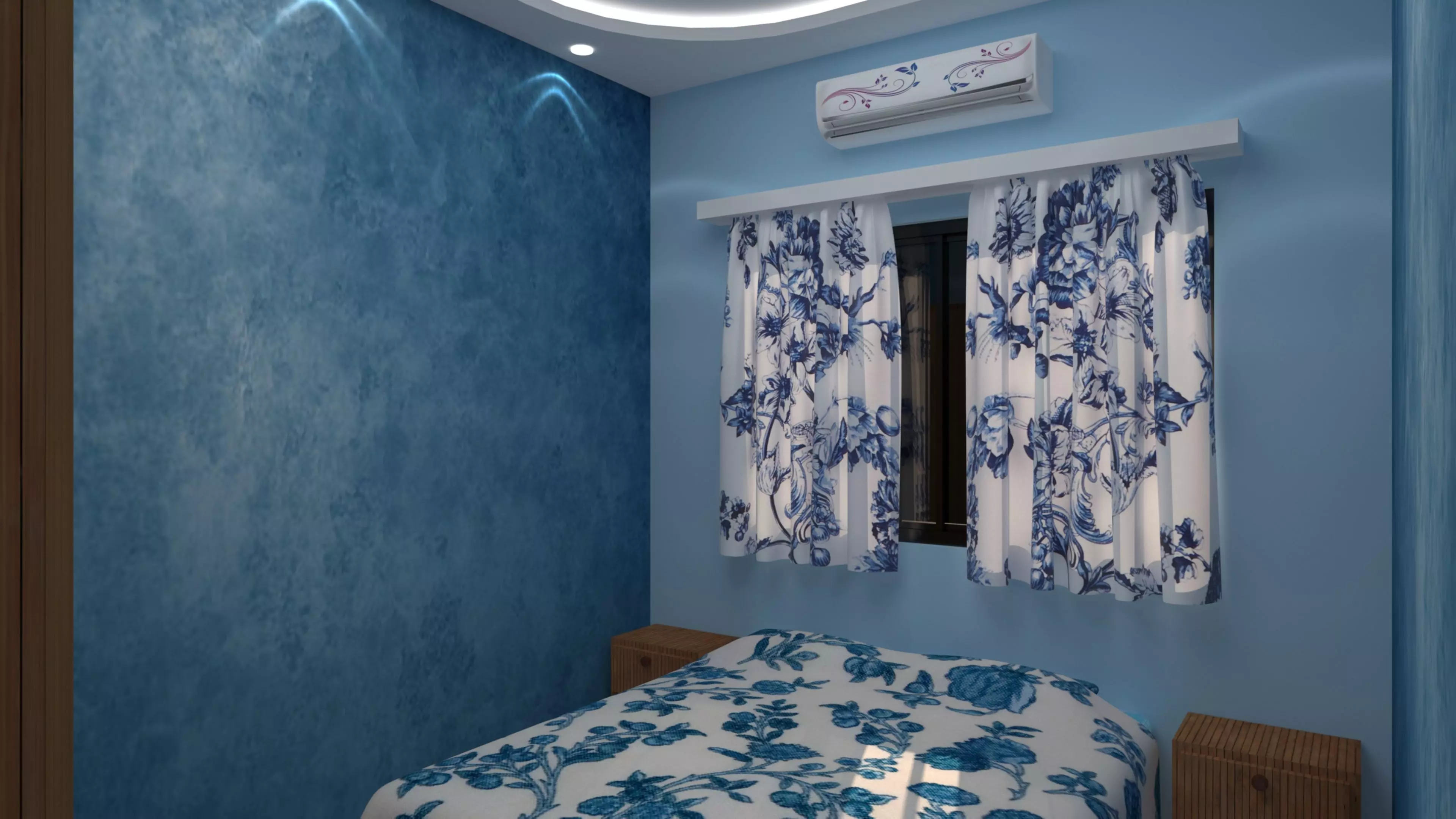 Bedroom 10 x12 Feet BR2 3D model_0