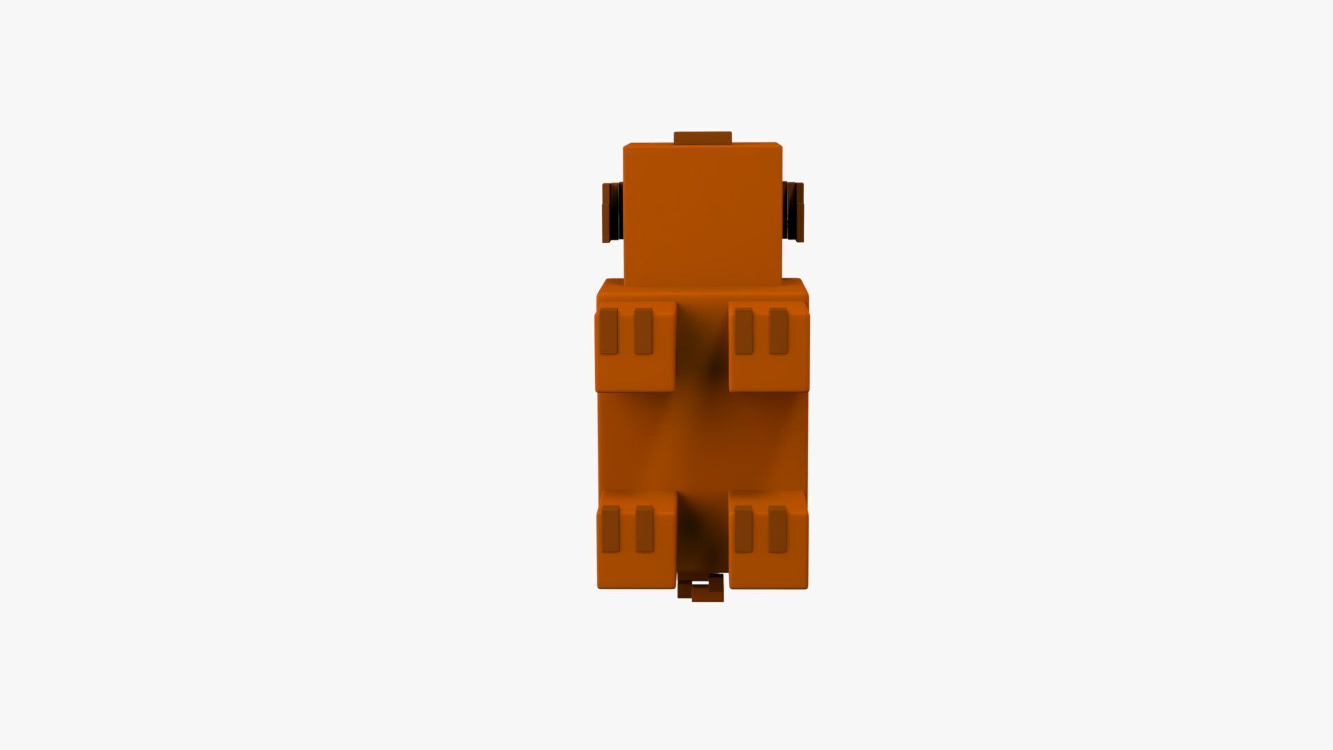 Minecraft Warm Pig Low-poly 3D model_5
