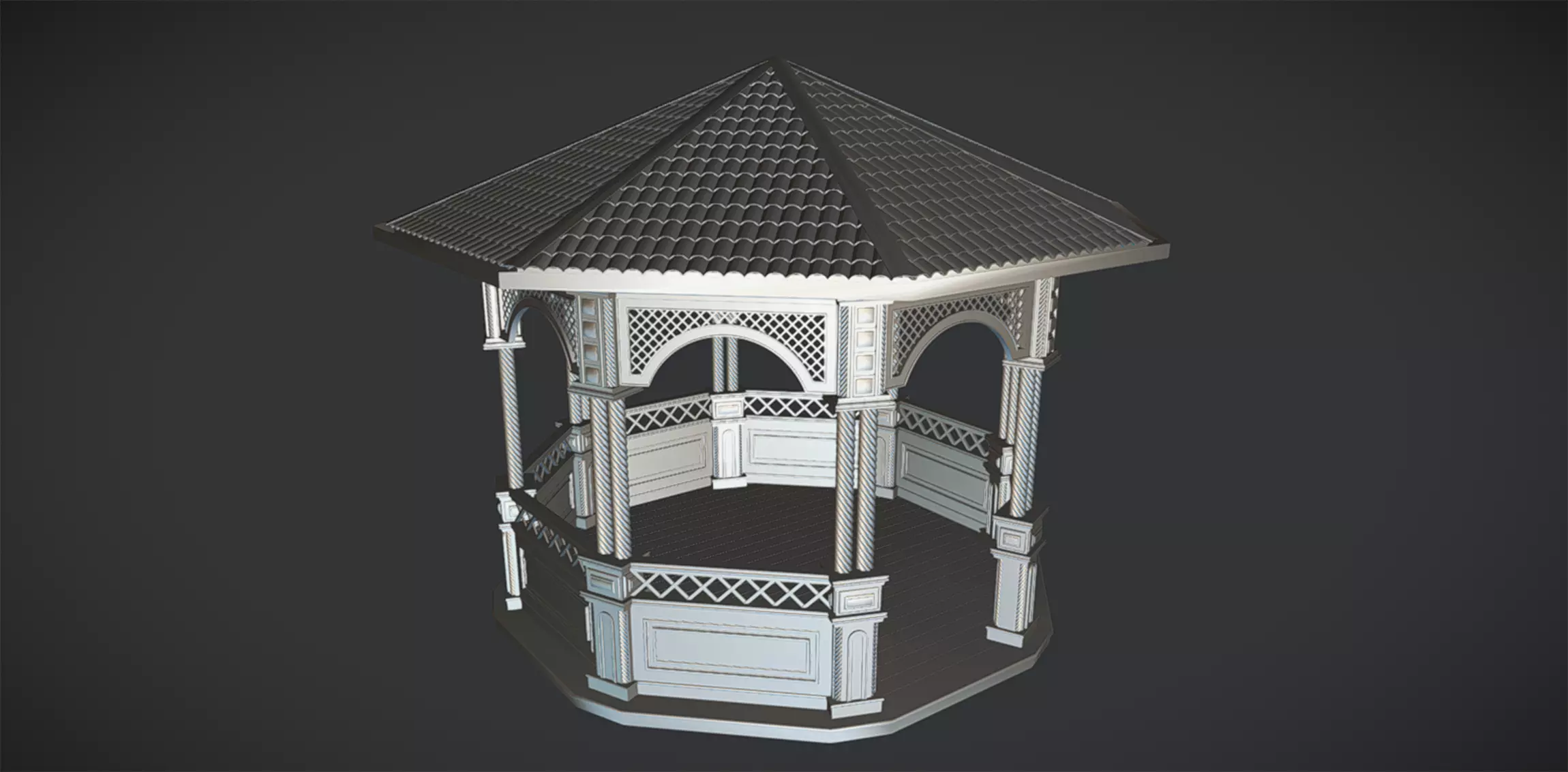 pavilion 3D print model_0