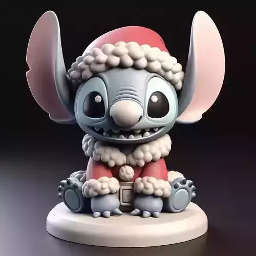 Santa Stitch 3D print model
