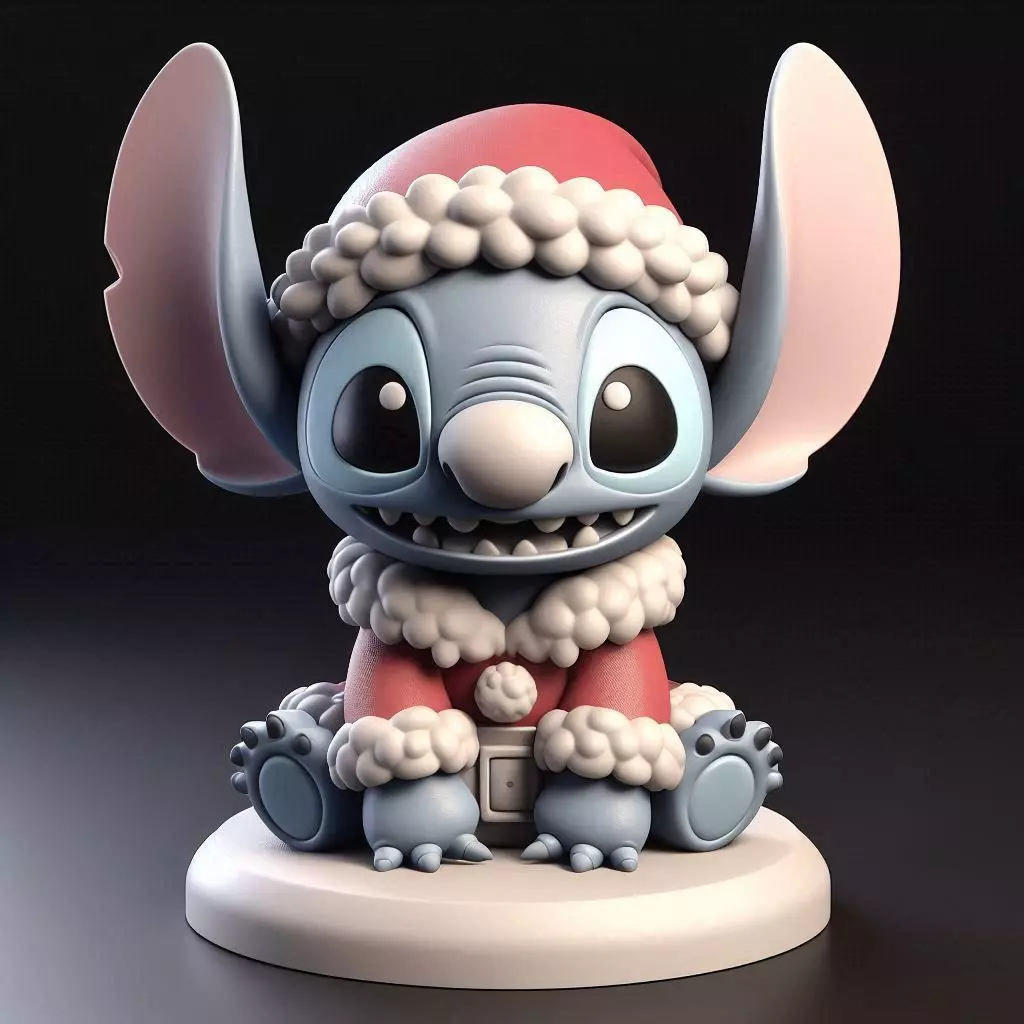 Santa Stitch 3D print model_0