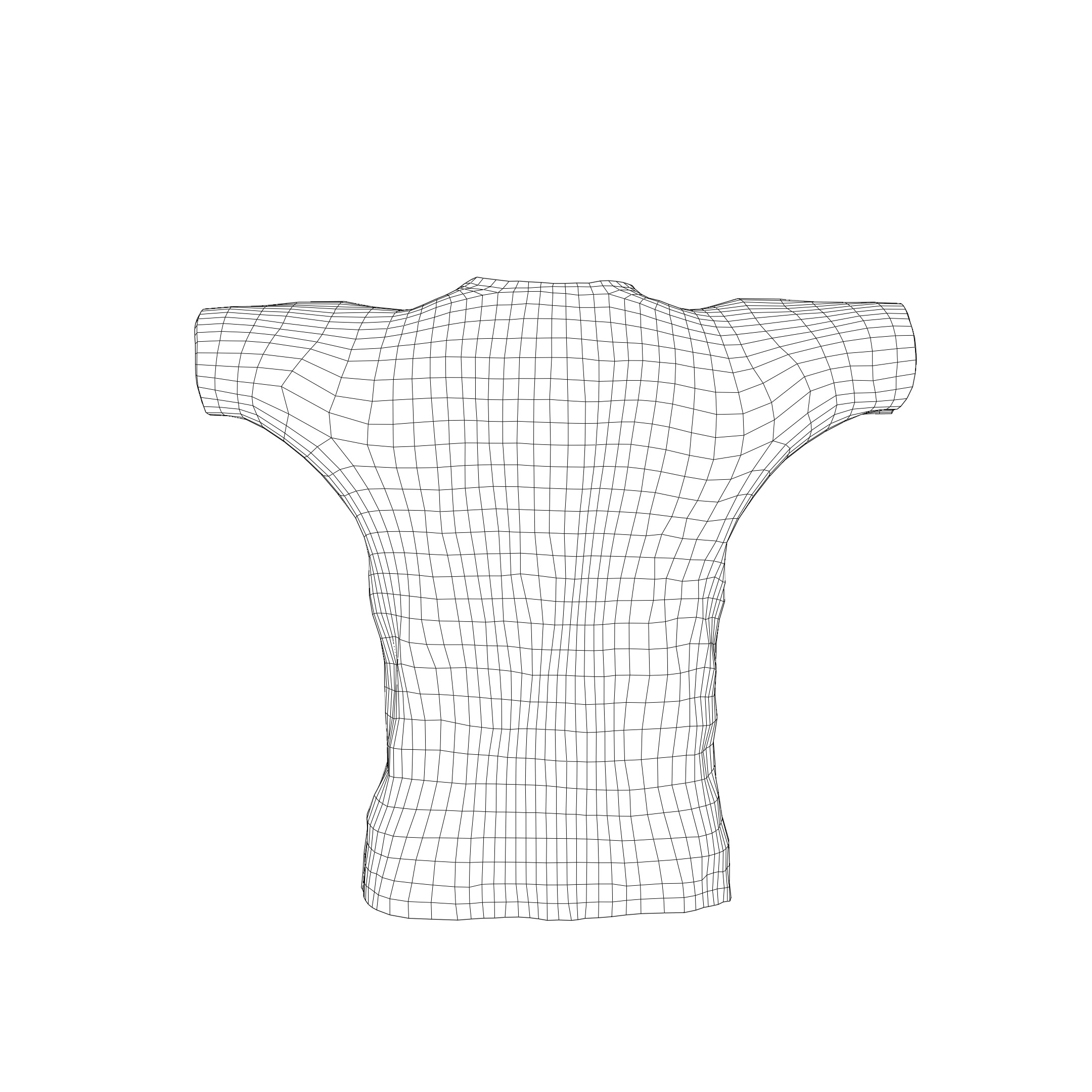 T-Pose T-Shirt One Piece PBR 3D model_8