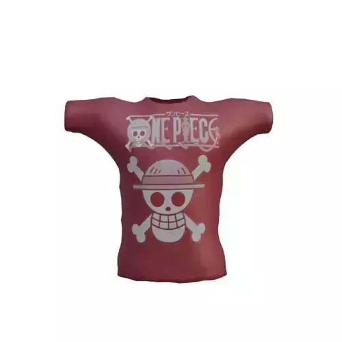T-Pose T-Shirt One Piece PBR 3D model T-Pose T-Shirt One Piece PBR 3D model