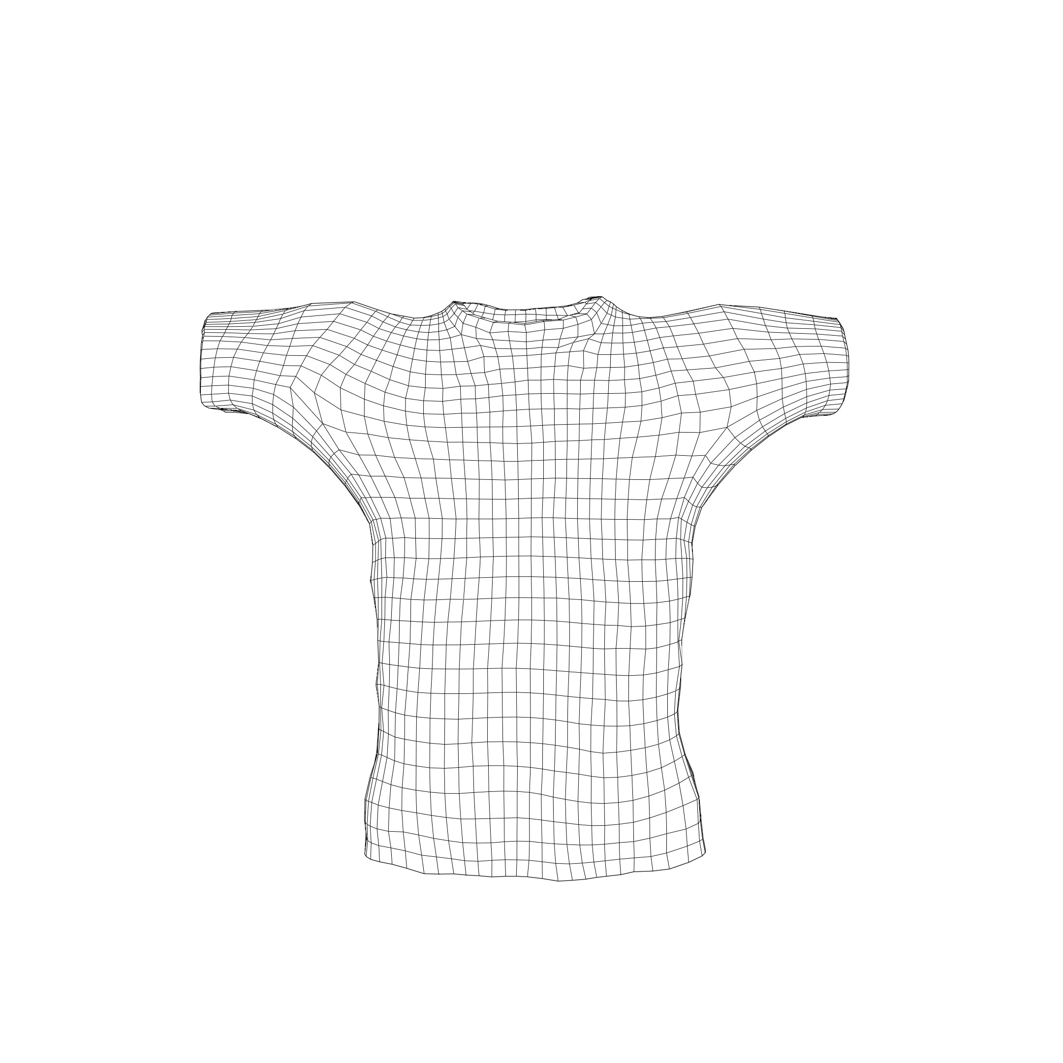 T-Pose T-Shirt One Piece PBR 3D model_7