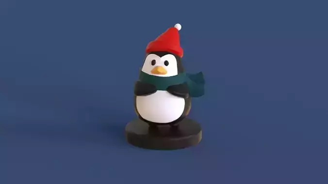 Christmas Penguin Table Decor