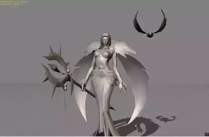 Phrasa Wings of Vengeance Low-poly 3D model