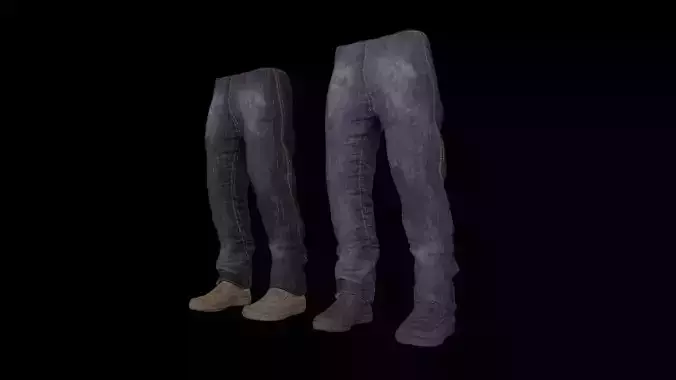 Lowpoly bandit jeans with boots