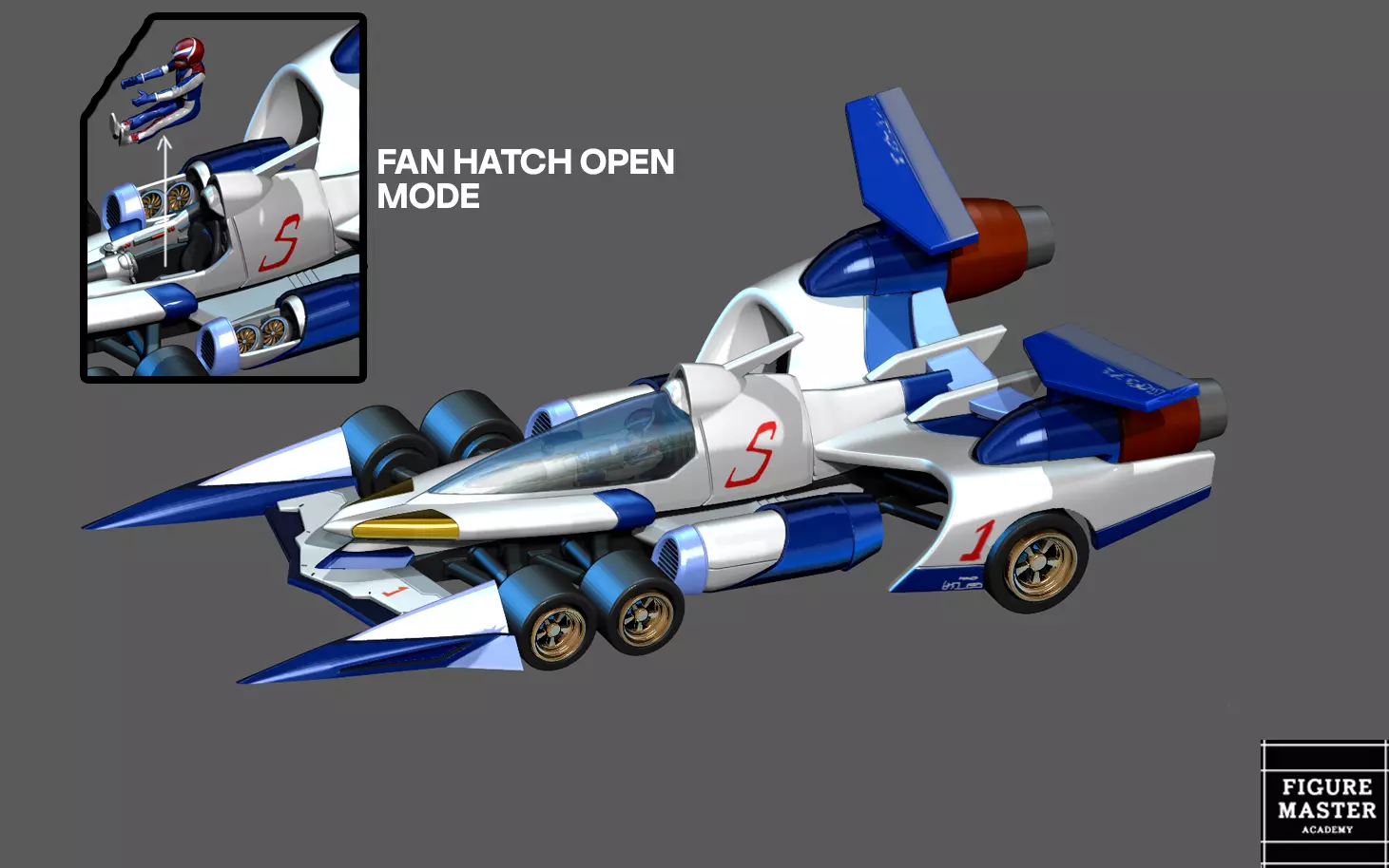 ASURADA CYBER FORMULA KAZAMI HAYATO NEW ASURADA 3d print model 3D print model