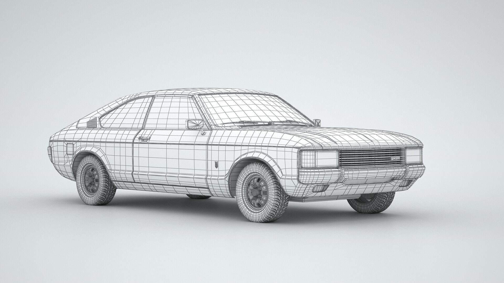 Granada Coupe Mk1 1972 -1974 3D model_14
